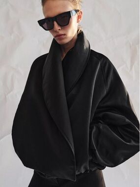 ZARA ZW COLLECTION PADDED BOMBER JACKET